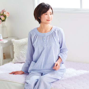 さらさら涼やかガーゼパジャマ